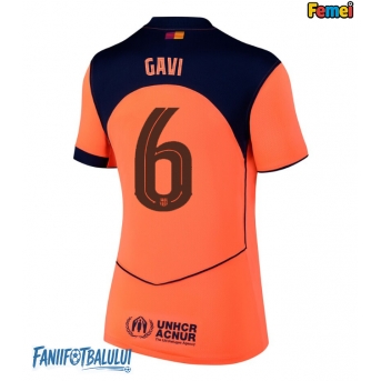 Barcelona Paez Gavi #6 Tricou Fotbal Replică 2025-26 Femei Treilea